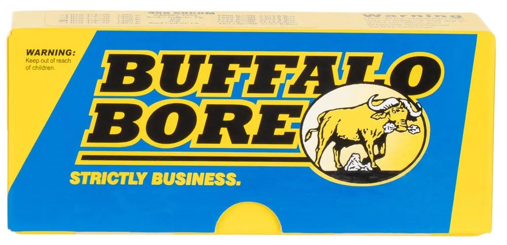 Buffalo Bore Hunting & Sniping Strictly Business 458 SOCOM 400 Gr. Semi Jacketed Flat Point 20/Box