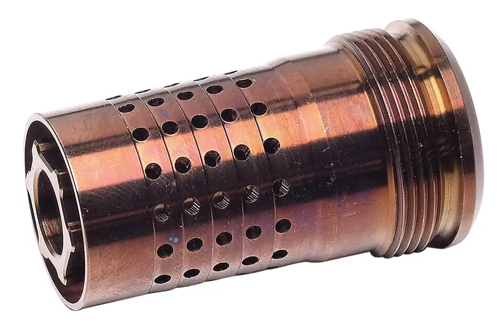 Q Cherry Bomb Muzzle Break Threaded 1/2x28 Steel