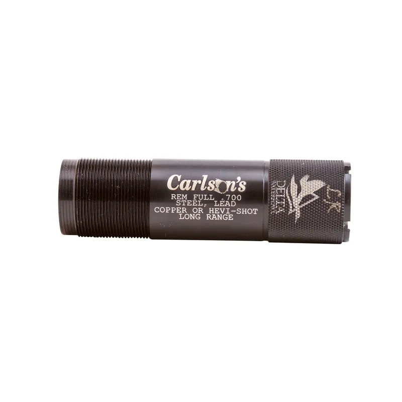 Carlson‘s Extended Rem-Choke Tube 12ga Long Range Non-ported Stainless Steel Black