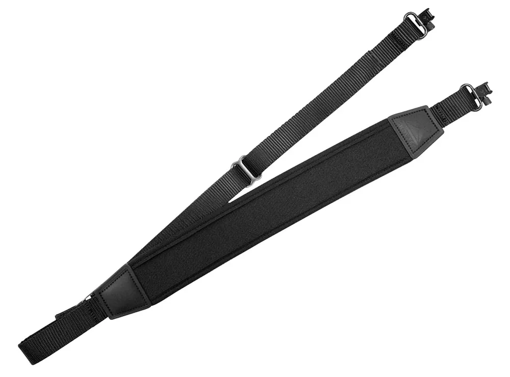 GrovTec US Inc FLEX made of Black Elastic with Neoprene Strap with 2" W, Adjustable Padded Design & Locking Swivels for Rifle/Shotgun