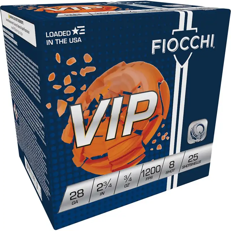 Fiocchi Exacta Target VIP 28 Gauge 2.75" 3/4 oz 1200 fps 8 Shot 25/Box