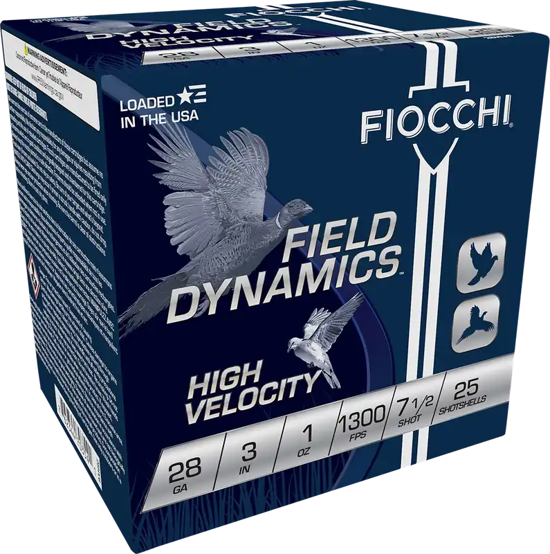 Fiocchi Field Dynamics High Velocity 28 ga 3" 1.0 oz 7.5 Chilled Lead Shot