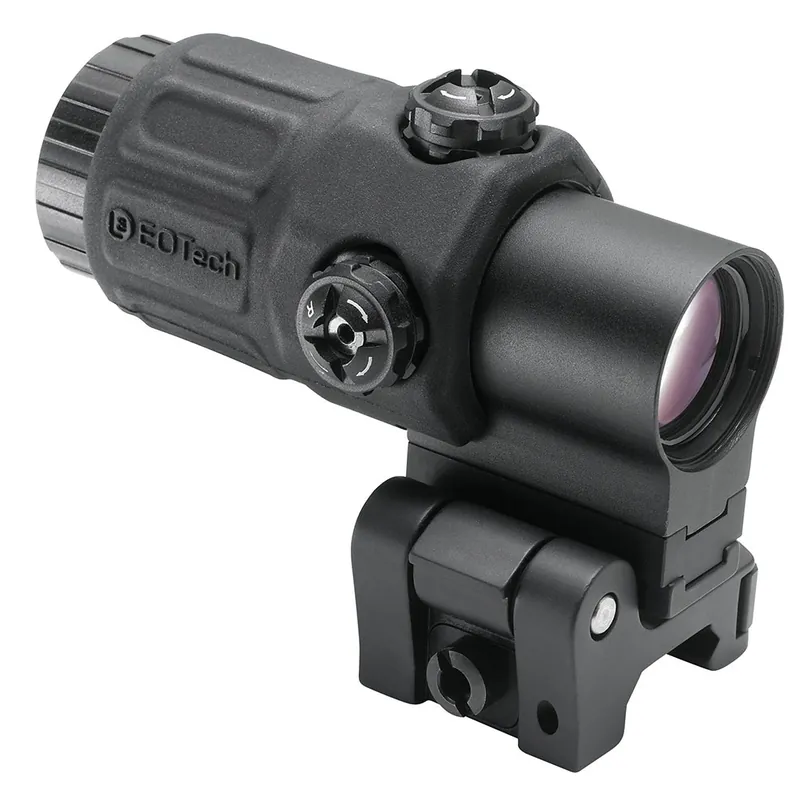 EOTECH G33 Magnifier 3x Compatible w/G30/G33/G43/G45 Weaver/Picatinny Rail Mount 7mm Riser Adjustable Diopter Aluminum Black