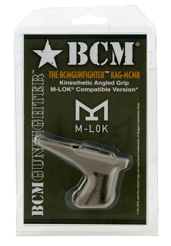 Bravo Company BCM Gunfighter Kinesthetic Angled Grip MOD 3 Polymer Flat Dark Earth M-LOK KAGMCMRFDE