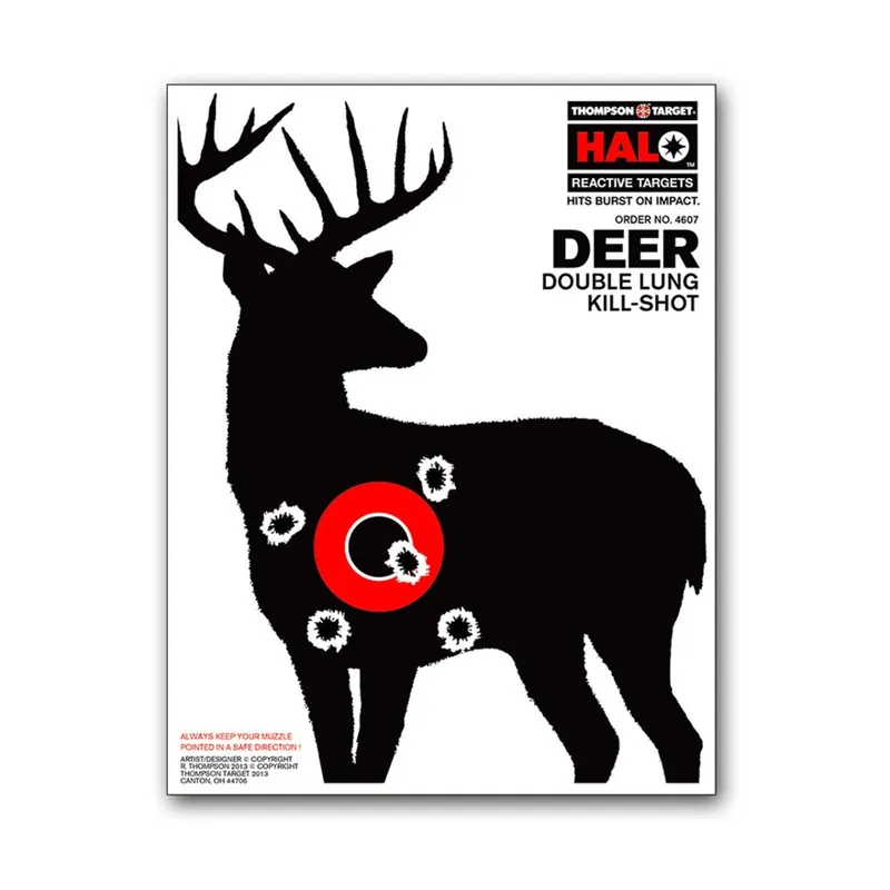 Thompson Target Deer Targets - HALO Reactive Splatter 8.5" x 11"