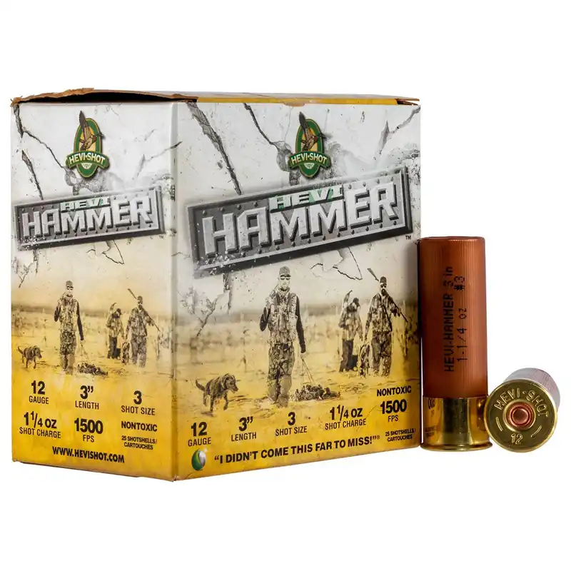 Hevi-Shot Hevi-Hammer 12G 3" inch 3 Shot 1 1/4 Oz Bismuth/Steel 25/box