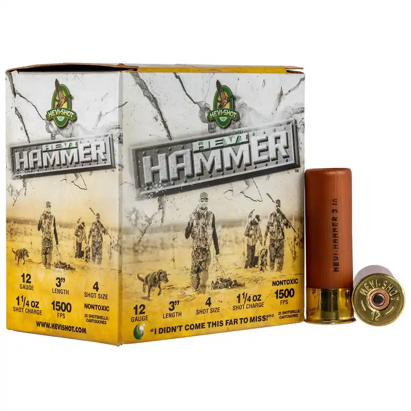 Hevi-Shot Hevi-Hammer 12 Ga 3" 4 Shot 1-1/4 oz Bismuth/Steel 25/Box