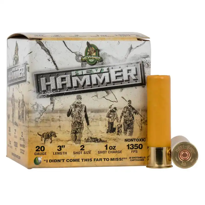 HEVI-Shot HEVI-Hammer Waterfowl 20 Gauge 3" 1 oz 2 Shot 25/Box