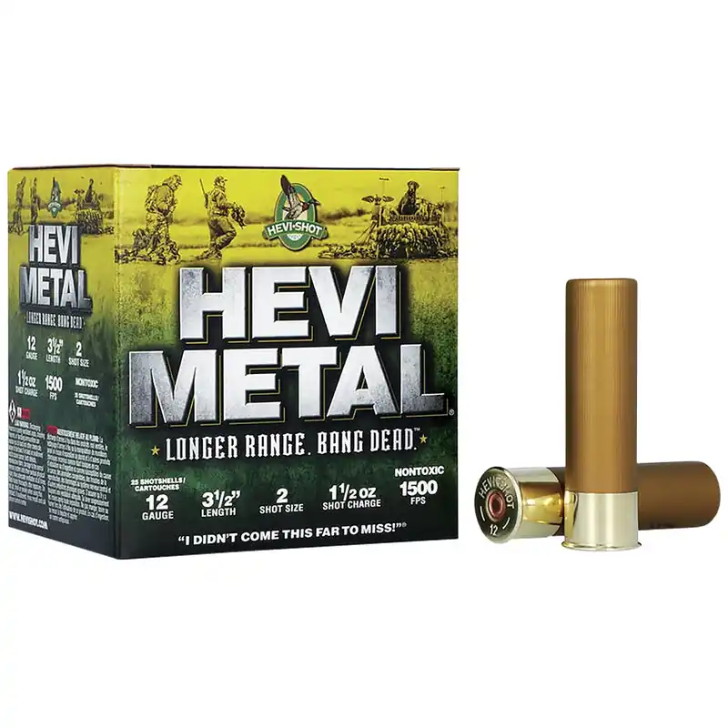 HEVI-Shot Hevi-Metal Longer Range 12 Gauge 3.50" 1 1/2 oz 1500 fps 2 Shot 25/Box