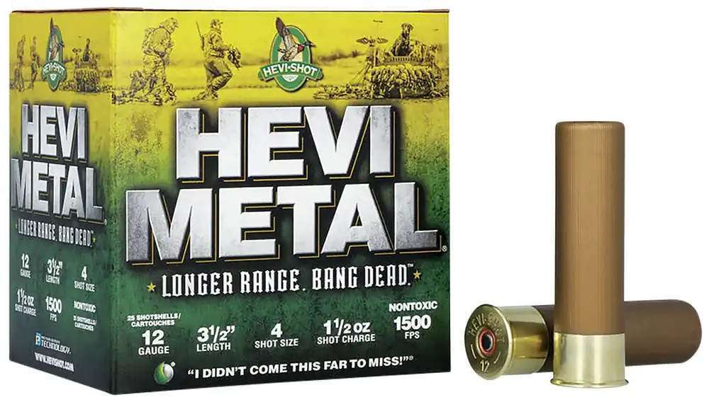 HEVI-Shot HEVI-Metal Longer Range 12 GA 3.50" 1-1/2 oz. 4 Shot 25/Box