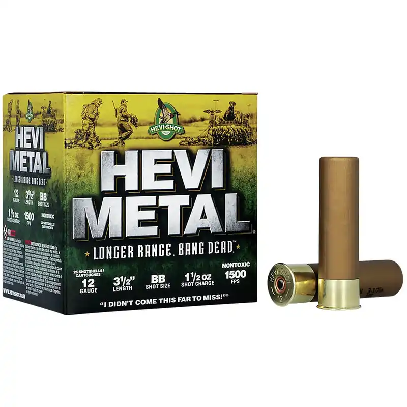 Hevi-Shot Hevi Metal LR 12 Ga 3.5" BB Shot 1.5 oz Bismuth/Steel 25/Box