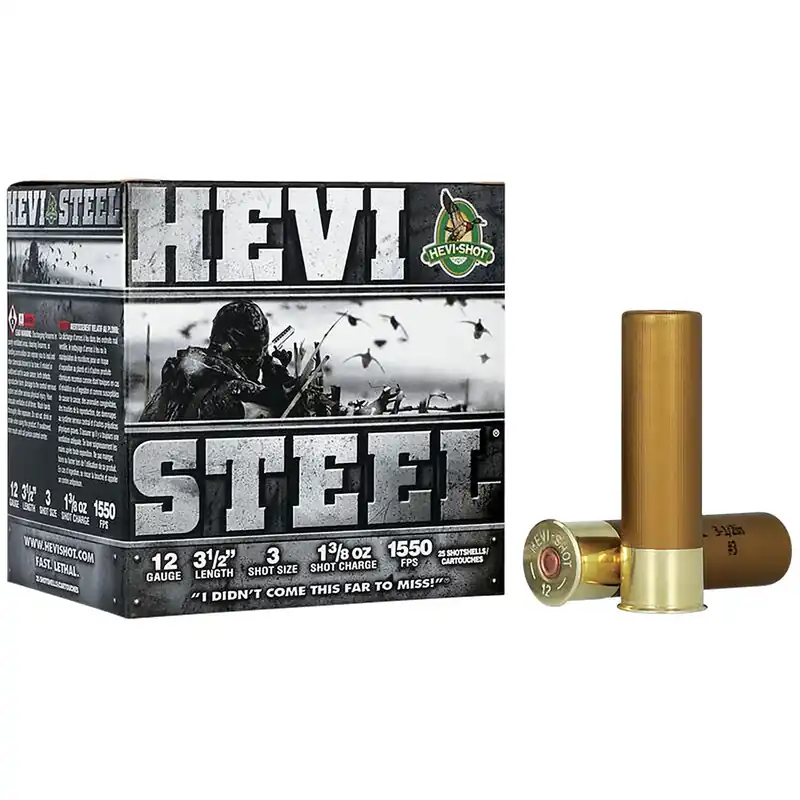 HEVI-Shot HEVI-Steel Waterfowl 12G 3.50" 1 3/8 oz 3 Shot 25/Box