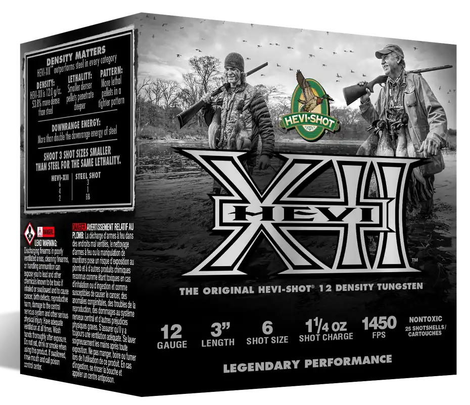 HEVI-Shot HEVI-XII 12 GA 3" 1-1/4 oz. 6 Shot 25/Box