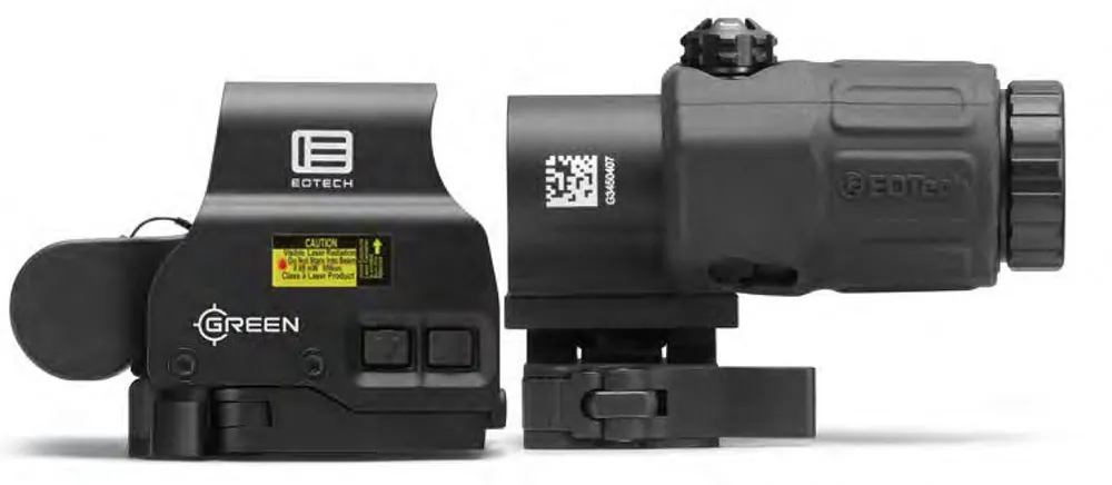 Eotech HHS Green EXPS2 & G33 Magnifier Black Anodized 1x3x1 MOA Green Dot/68 MOA Green Ring