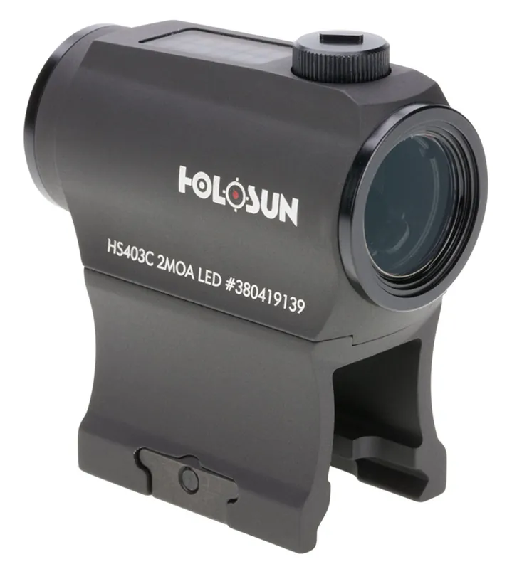 Holosun HS403C Black Anodized 1x 20mm 20mm Tube 2 MOA Red Dot Reticle 2 MOA Dot Carbine/Rifle