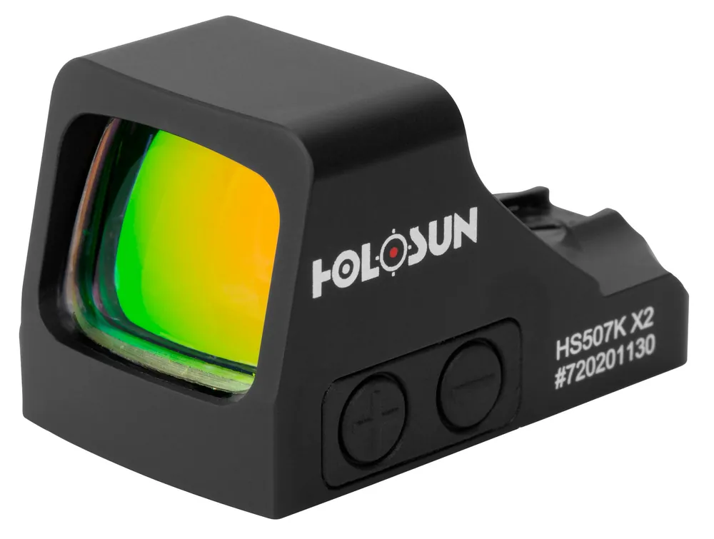 Holosun HS507K X2 2 MOA Dot / 32 MOA Circle Multi-Reticle Red Dot Sight Black Anodized HS507KX2