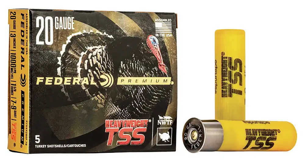 Federal Heavy Weight TSS 20ga 3" 1-5/8oz 7&9 Heavyweight TSS Shot 5rds Per Box