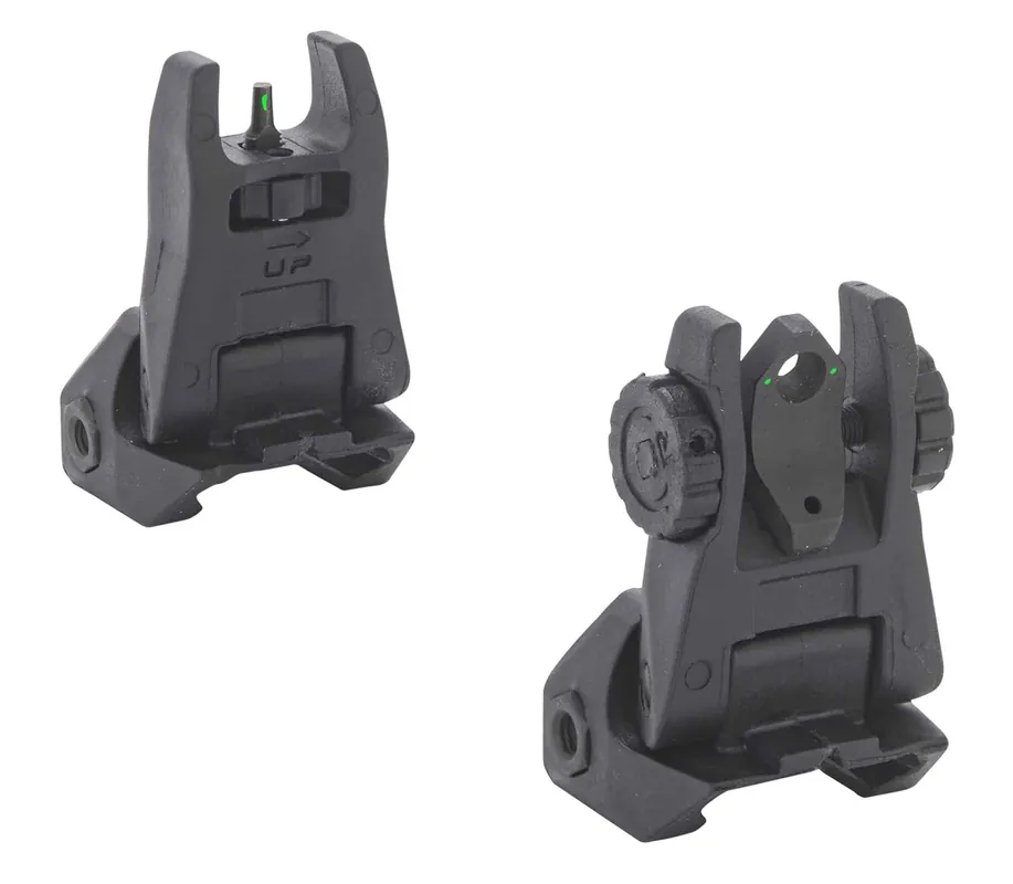 Meprolight USA FUBS Self Illuminated Flip Backup Sights Green Tritium