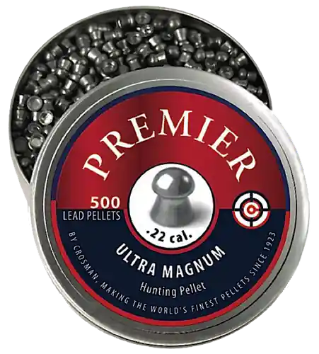 Crosman Premier Ultra Magnum 22 Lead Domed Pellet 500 Per Tin