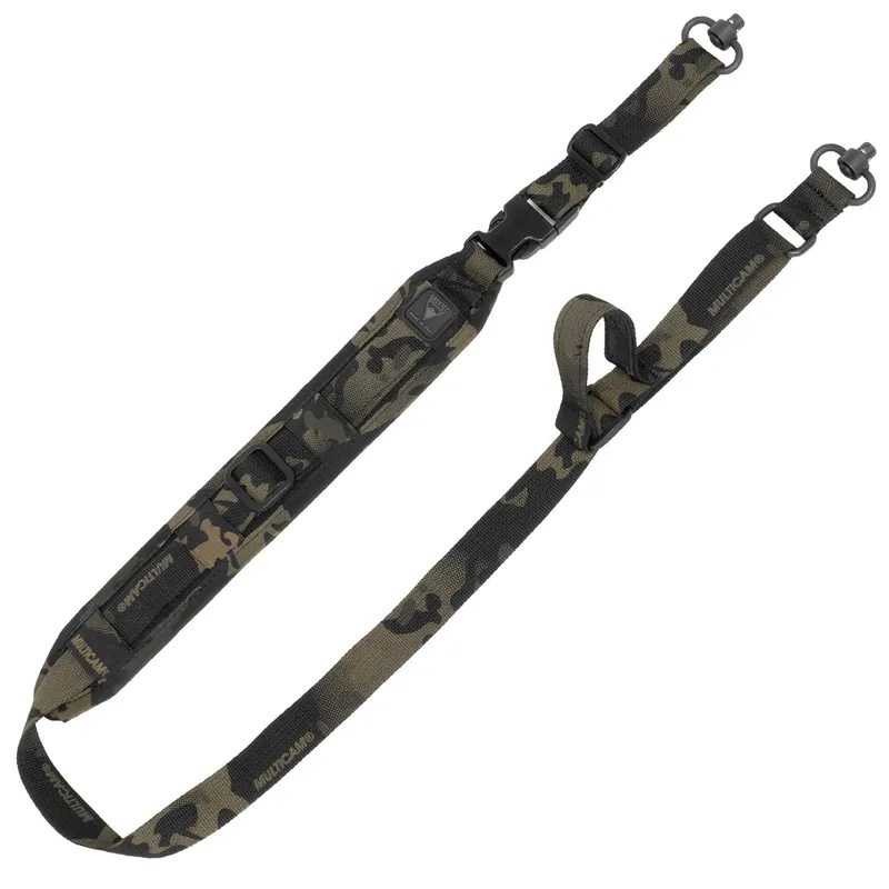 GrovTec US Inc QS 2-Point Sentinel with MultiCam Black Finish, 2" W, Adjustable Design & Push Button Swivels for Rifle/Shotgun
