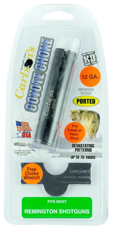 Carlson‘s Coyote Choke Tube 12ga Rem-Choke Ported Stainless Steel Blued