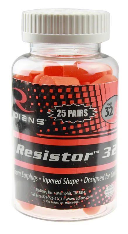 Radians Resistor Foam Ear Plugs 32 dB