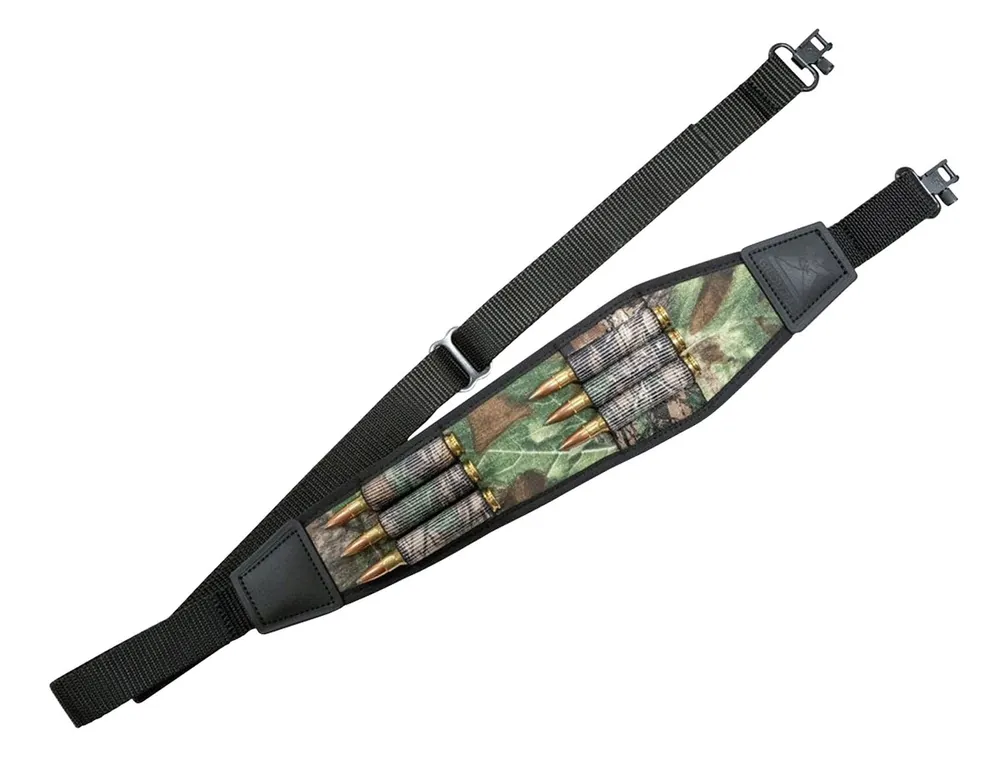 GrovTec US Inc Rifle Ammo with Realtree Xtra Finish, Padded Design, 6 Cartridge Loops & Locking Swivels for Rifles