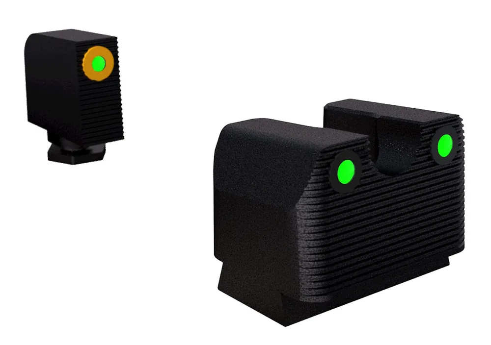 Rival Arms Night Sights G17/G19 Black Green Orange