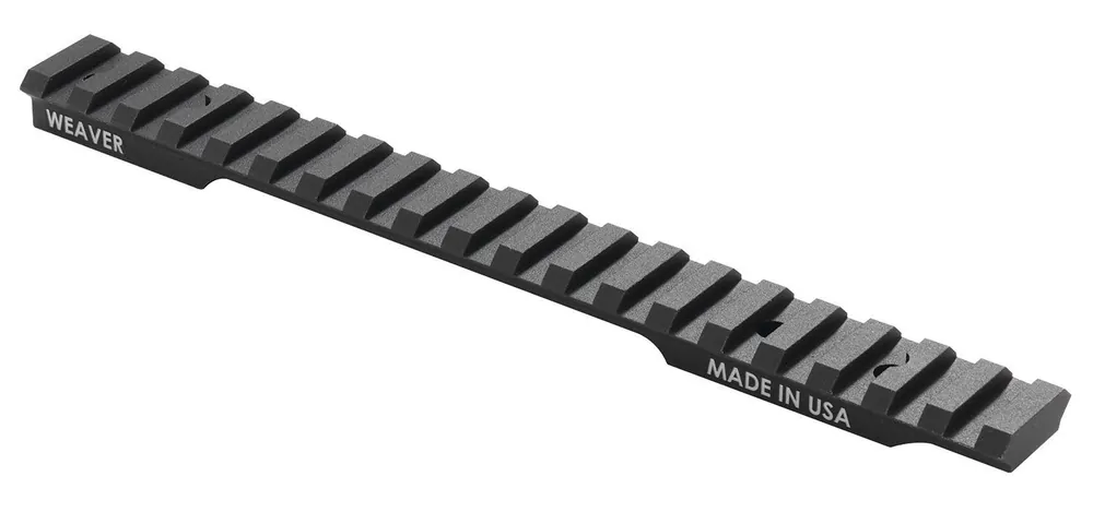 Weaver Mounts Extended Multi-Slot Base Black Anodized Savage 110 Short Action 20 MOA