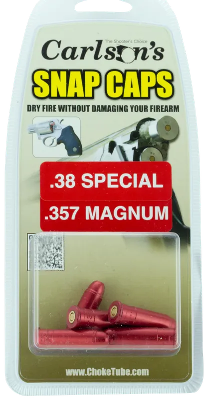 Carlson‘s Choke Tubes Snap Cap Pistol 357 Mag 6 Pack