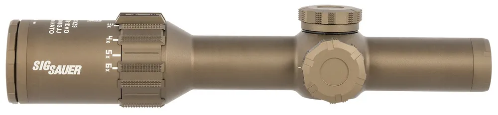 Sig Sauer Tango6T 1-6X24mm Riflescope FDE Illuminated DWLR-556 Reticle