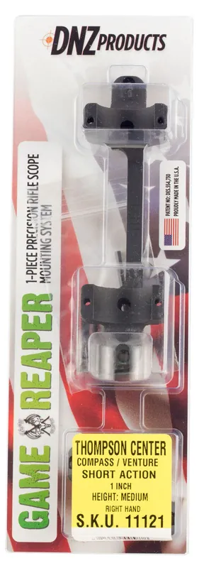 DNZ Game Reaper Thompson/Center Scope Matte Black 1" Mount/Ring Combo