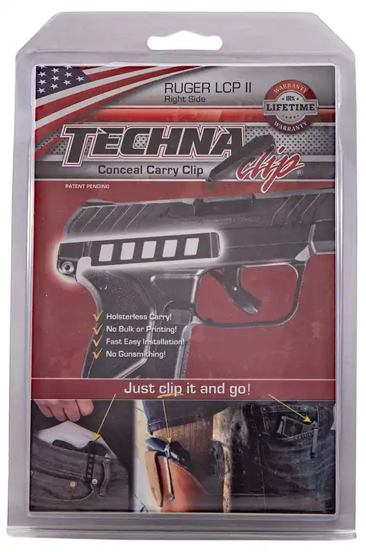 Techna Clip Conceal Carry Gun Belt Clip for Ruger LCP