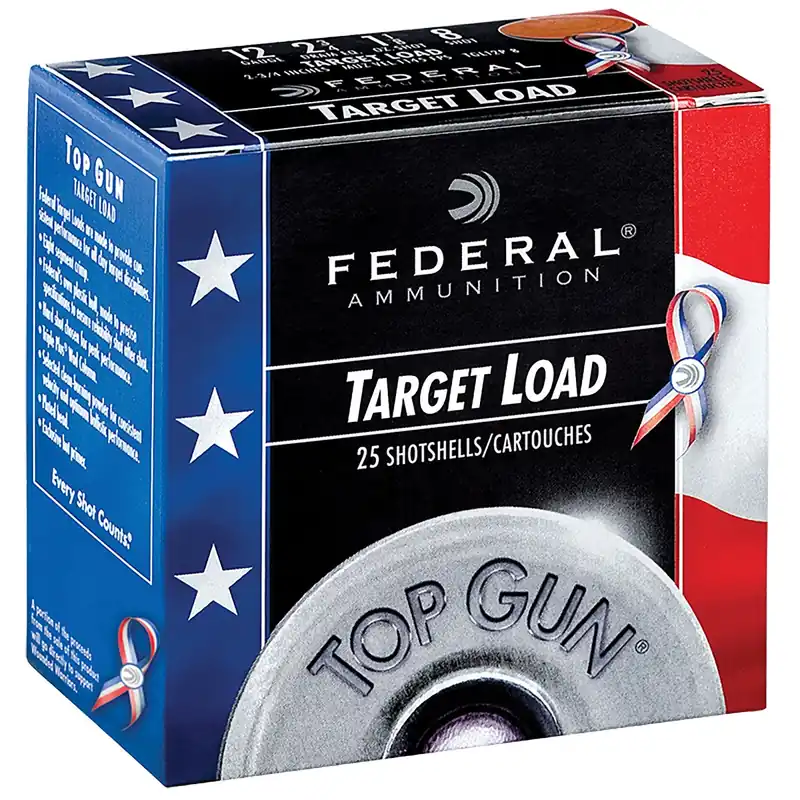 Federal Top Gun Special Edition Red, White & Blue 12 Gauge 2.75" 1 1/8 oz 1145 fps 8 Shot 25/Box