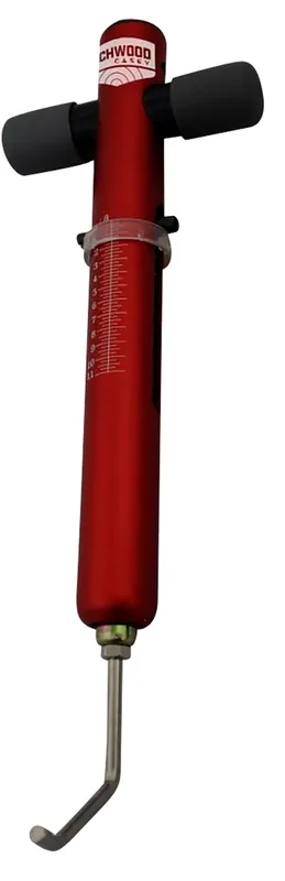 Birchwood Casey Trigger Scale Red Aluminum Body with Stainless Steel Trigger Pull & Rubber Black Handle for Firearms
