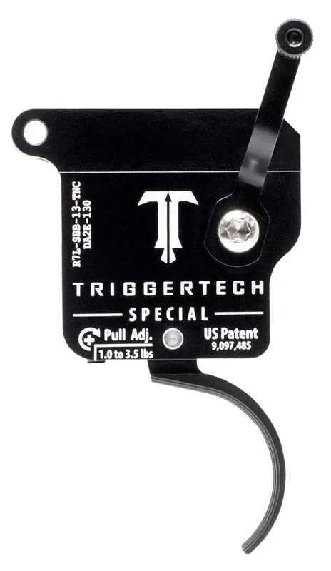 Trigger Tech Remington 700 Special Drop In Replacement Trigger No Bolt Release Curved Lever
