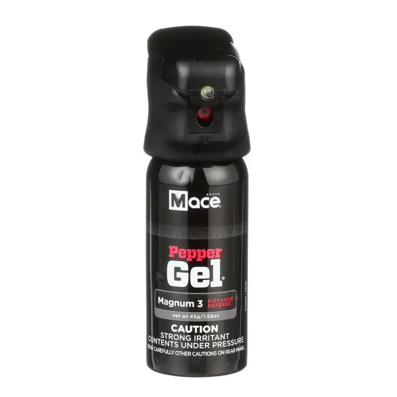 Mace Night Defender MK-III Pepper Gel 2oz 18ft Range w/ LED Light Black 80841