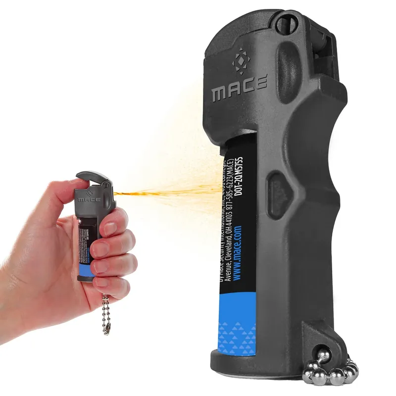 Mace Triple Action Pocket Model Pepper Spray 0.39oz 10ft Range w/ Keychain Black 80836