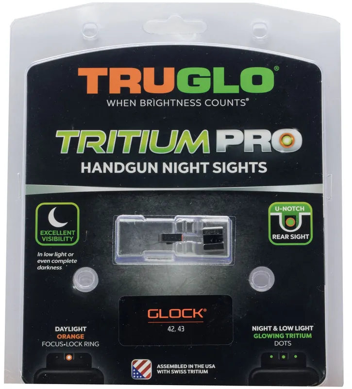TruGlo Tritium Pro Night Sights for Glock 42/43