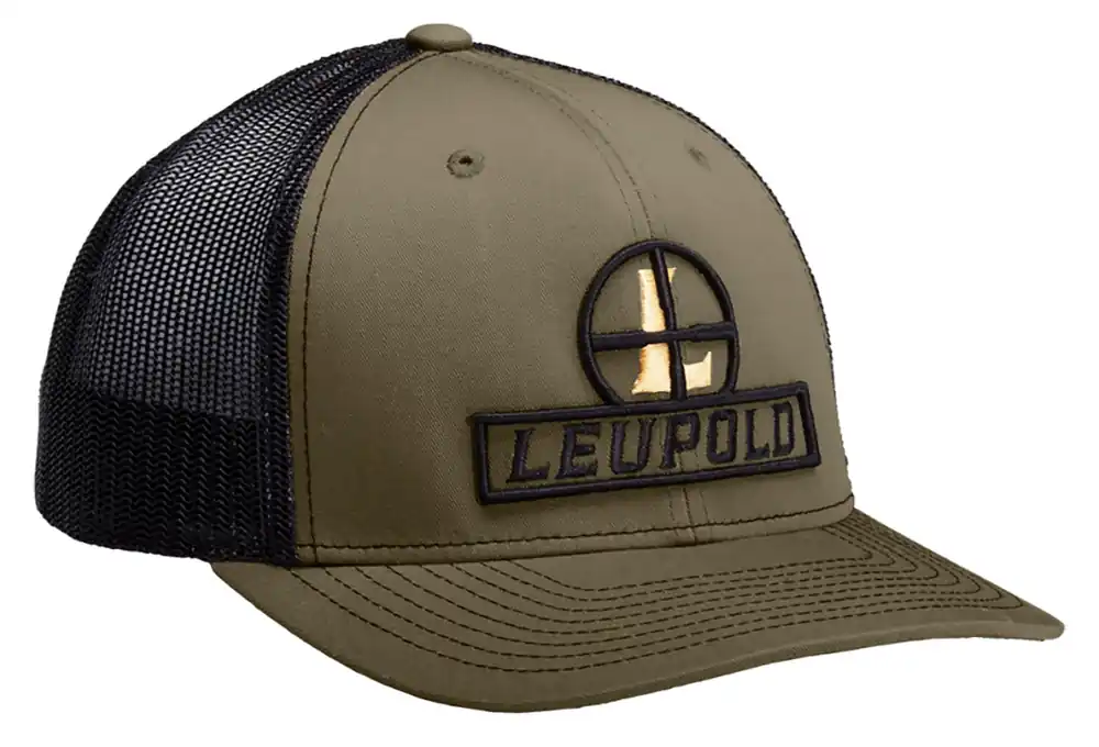 Leupold Reticle Trucker Hat Green Loden/Black