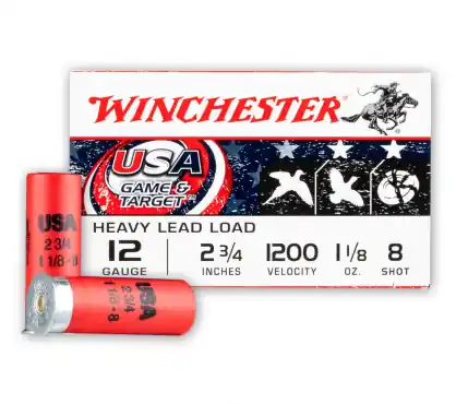 Winchester USA Game & Target 12 GA 2.75" 8 Shot 25/Box