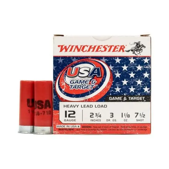 Winchester USA Game & Target 12 GA 2.75" 7.5 Shot 25/Box