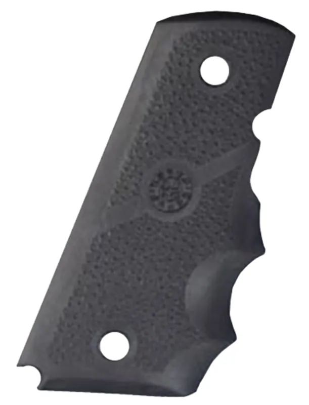 Hogue Grip Officers Model 1911 Finger Grooves Cobblestone Texture Rubber Black 43000