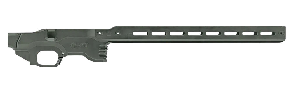 MDT ACC Premier Gen2 Chassis for Ruger American Rimfire, Charcoal Green Cerakote Aluminum 114881CCG