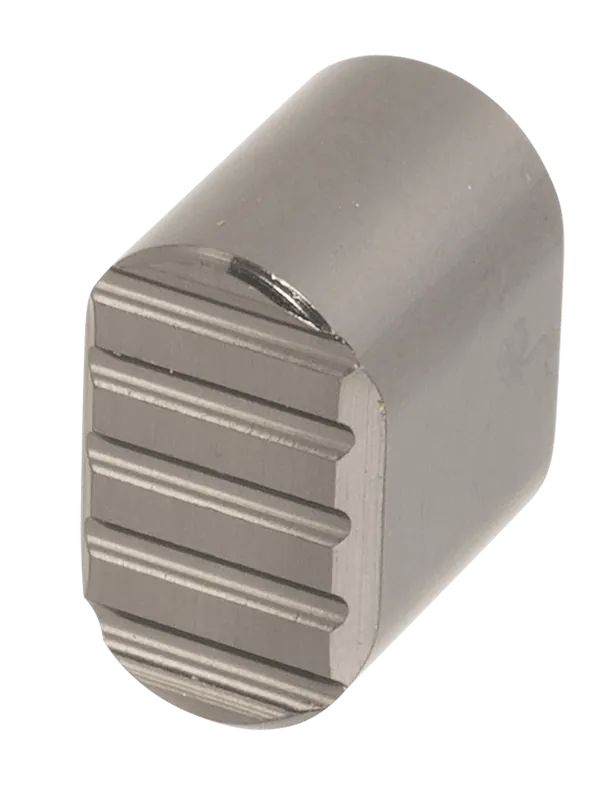 Rise Armament AR-15 Magazine Release Button, Graphite Gray 6061 Aluminum, Anti-Slip Grooves RA010GPHT