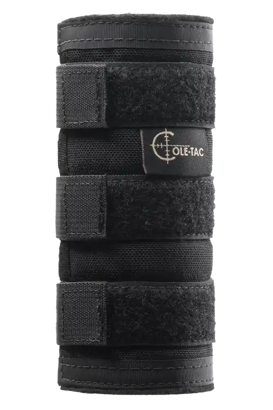 Cole-TAC High Temperature Python Suppressor Cover, 6 in Mirage-Reducing Heat Shield, Black HTP101