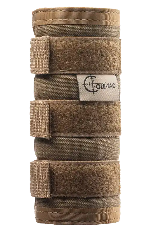 COLE-TAC HTP High Temperature Python Suppressor Cover 6in Coyote Brown Mirage Reduction HTP102