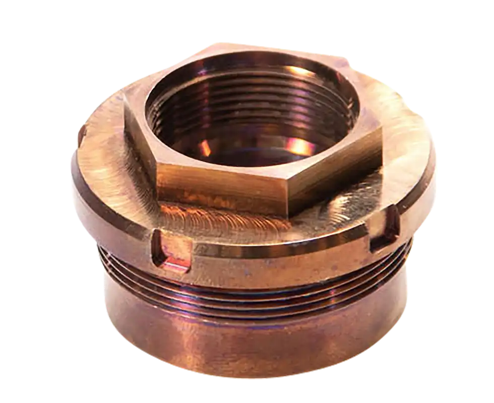 Q LLC Plan-B Omega XL Suppressor Mount HUB 1.375x24 TPI 17-4 SS Copper ACC-PLANB-OMEGA-XL