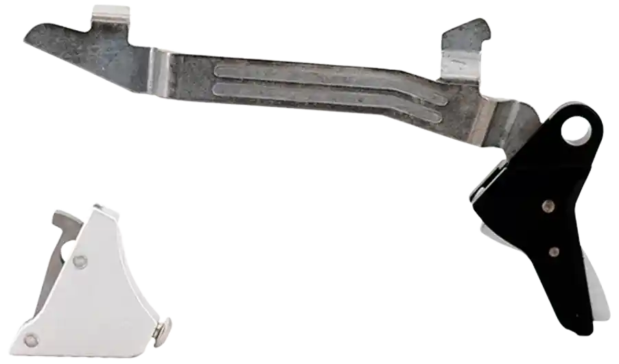 Timney Triggers Alpha Competition Trigger for Glock Gen 5 & 44, Silver Straight Shoe ALPHAGLOCK5SILVR