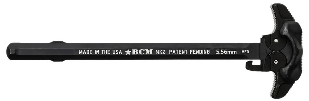 Bravo Company MK2 Ambidextrous AR-15 Charging Handle, Medium Latch, Black 7075-T6 GFHMK2MEDAMBI